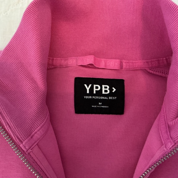 YPB Abercrombie & Fitch neoknit max half zip pink M - Picture 3 of 3